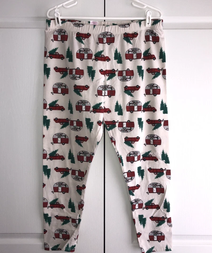 No Boundaries Juniors  Christmas Tree Truck Holiday Ankle Leggings Size XXXL (21 - Image 1 of 4