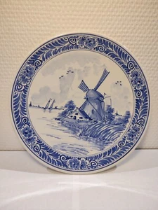 Jolie assiette Delft, Plaque murale, Faïence - Picture 1 of 8