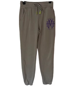 Pantalones deportivos unisex de los parques de Disney talla pequeña púrpura gris logotipo de la mansión embrujada - Imagen 1 de 11