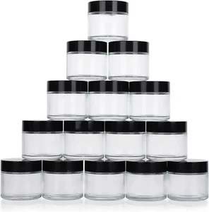2Oz Glass Jars with Lids 15Pcs,  Small Clear Canning Jars, Mini round Canning Ja - Picture 1 of 7