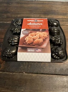 Nordic Ware Autumn Cakelet Baking Pan New - Picture 1 of 2