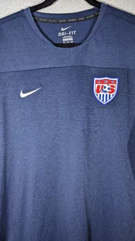 Nike Team USA Soccer Shirt Mens Blue MLS Futbol Jersey Dri Fit Men XXL Cover