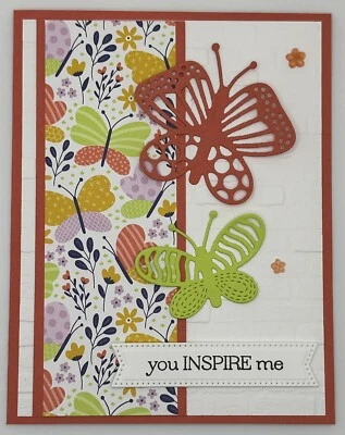 Stampin’ Up! Butterfly Inspiration Card w/Env UNLIMITED CARDS SHIP FOR $4.95! - Image 1 of 4