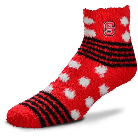 North Carolina State Red Black & White Homegator Fuzzy Socks Cover