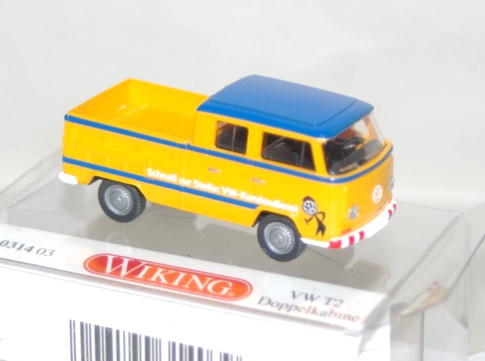 HO 1/87 scale Wiking 031403 VW Volkswagen T2 double cab CUSTOMER SERVICE vehicle - Image 1 of 1
