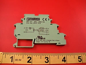 Phoenix DEK-OV-12DC/24DC/10A Terminal Block Relay 29 61 74 9 Contact 2961749 Nnb - Picture 1 of 3