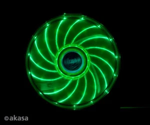 Akasa AK-FN091-GN 120mm Vegas Green LED Gehäuselüfter - Bild 1 von 1