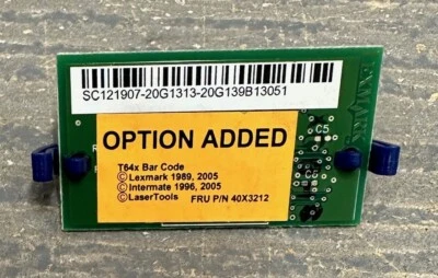 Lexmark Barcode Card 40X3212 for T640 T642 T644 X642 X644 X646 - Image 1 of 2