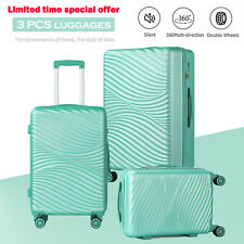 3 Piece luggage Set Hard Shell Travel Trolley Suitcase w/TSA Lock Spinner Wheels