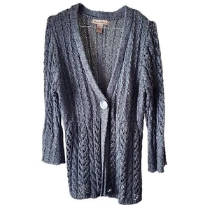 Marisa Christina Gray Knit Cardigan - Picture 1 of 4
