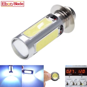 1Pcs Xenon White 6000K P15D H6M ATV Motorcycle COB 25W LED Headlight Bulbs 12V - Picture 1 of 8