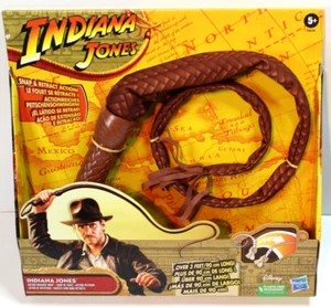 Indiana Jones Action-Crackin' Toy Whip - Snap & Retract Over 3 Feet Long Cosplay - Picture 1 of 2