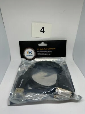 New Cable Matters Gold Plated DisplayPort to DVI Cable 3 Feet - Image 1 of 4