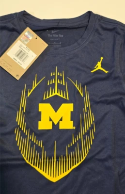 Camiseta masculina Nike DriFit Michigan Wolverines Legend futebol licenciada - Imagem 1 de 2