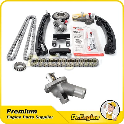 Kit de cadena de distribución termostato apto para 13-17 Cadillac ATS Chevrolet Colorado GMC 2,5 L Foto 1 de 4