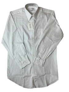 Today’s Man Men's White Button Up Classic Fit Shirt Sz 33 - New - Picture 1 of 5