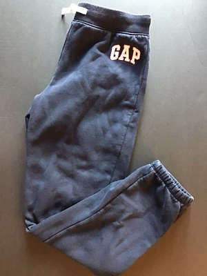 Girls Kids Joggers Size XXL 14-16 Gap Factory Navy Blue Sweatpants Active Casual - Image 1 of 4