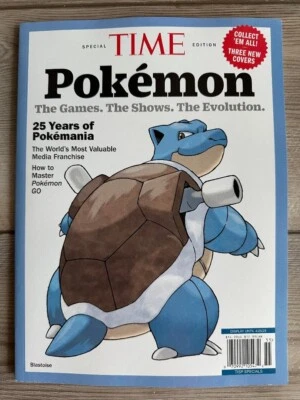 2025 Time Magazine POKEMON GAMES Show 25 YEARS Blastoise Cover SPECIAL EDITION - Image 1 of 2