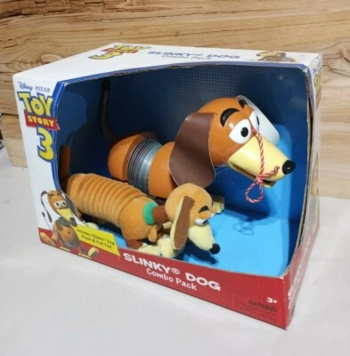 Disney Pixar 2010 Toy Story 3 Slinky Dog Combo Pack Muy Raro Peluche y Pull Toy Foto 1 de 4