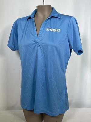 Polo para mujer Yamaha bordado con cuello con logotipo azul claro GRANDE Foto 1 de 4