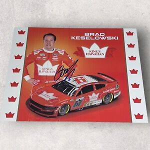 Brad Keselowski KINGS HAWAIIAN 2024 signed 8x10 NASCAR HERO CARD photo 🏁🏆🏁🏆