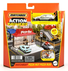 2022 Matchbox Action Drivers Pizza Hut Pizza Run w/ Volkswagen GTI GREY | FSB - Picture 1 of 2