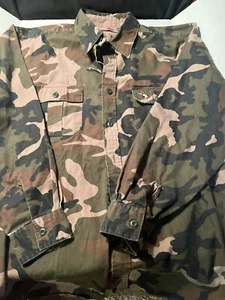 Vintage Winchester Mens M Camo Duck Embroidered Long Sleeve Shirt Button Up - Picture 1 of 7