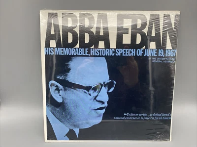 Vinyl Record Abba Eban Memorable Historic Speech 1967 Middle East NEW SEALED - Image 1 of 2