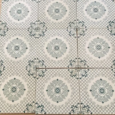 ANTIKE JUGENDSTIL FLIESEN 9 STÜCK SET KACHELN UM 1910 15x15cm AUS KERAMIK - Bild 1 von 4