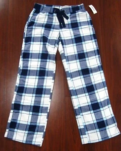 OLD NAVY Intimates Plush Pajama FAIRISLE Blue White Plaid NWT New w/Tag Size XS - Picture 1 of 3