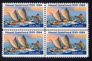 Scott #2080 Hawaii Block of 4 Stamps - MNH - Picture 1 of 1