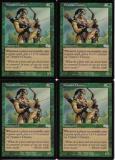 MTG: TITANIA'S CHOSEN Urza's Saga UNCOMMON; played, Excellent condition x4