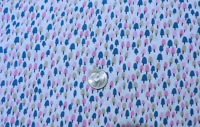 100%  Cotton Fabric Felicity Fabrics- Fantastical Trees on White  - By the Yard - Image 1 of 2