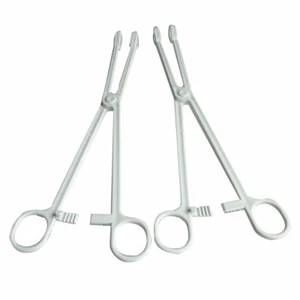 Wholesale 100 Pcs/Lot Medical Disposable Sponge Holding Surgical Forceps 24cm - Picture 1 of 6