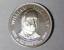 U.S. President William McKinley .925 Silver Franklin Mint Medal 32.6 Grams