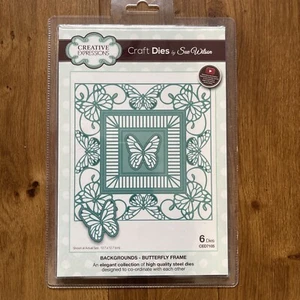 Butterfly Frame - background collection - ced7105 6x Dies NEW - Picture 1 of 2