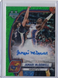 JAMARI MCDOWELL NCAA 2024-25 Bowman Chrome U Green Shimmer RC Auto #81 Card - Picture 1 of 2