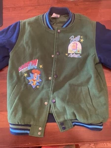 Disney Store Toy Story Woody Buzz Lightyear Varsity Jacket Kids Size 9/10 - Picture 1 of 6