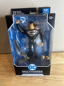 DC Multiverse Superman Tuta Nera Variante Figura McFarlane-R45-365 - Foto 1 di 4