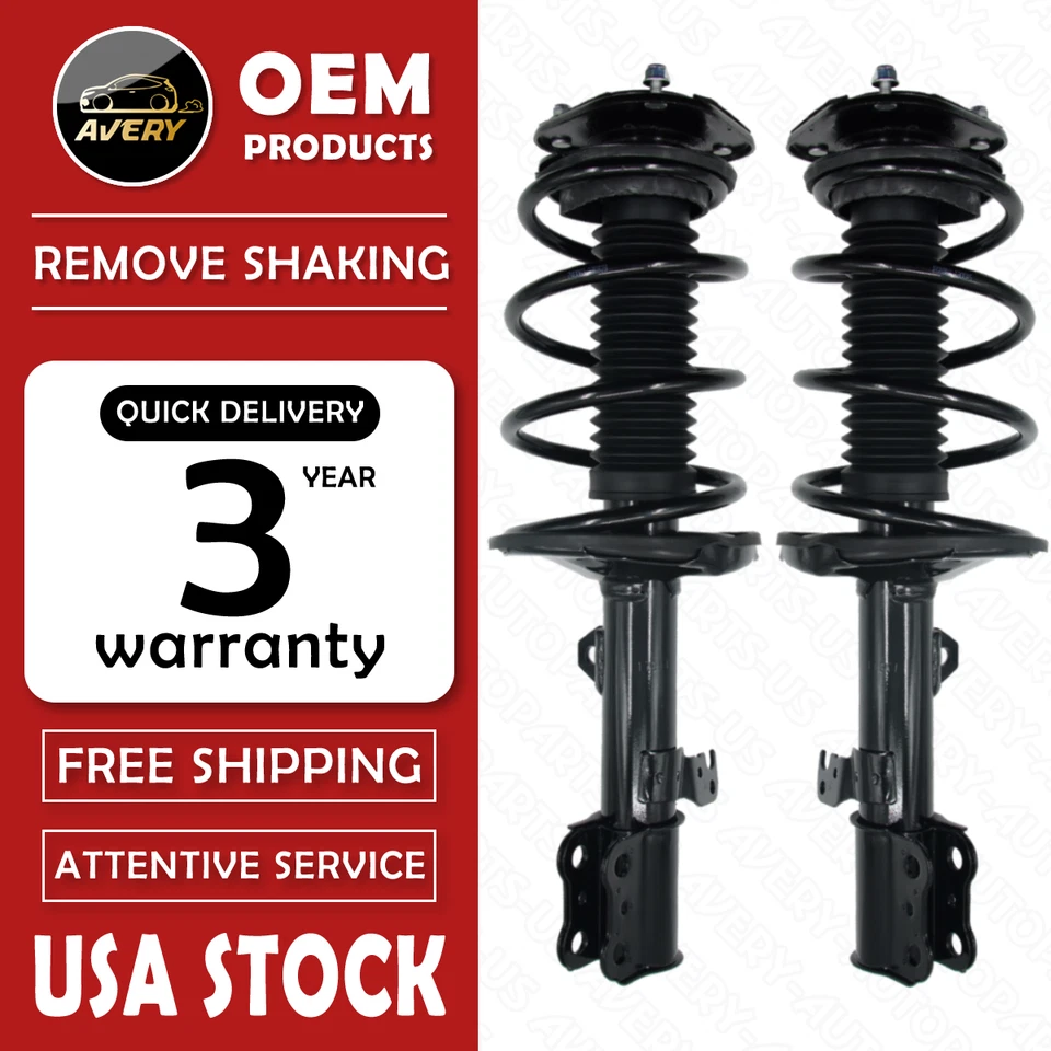 ✅ OEM 2 Front Struts Shock Absorber for 2003-2008 Toyota Corolla 172115L 172115R - Image 1 of 4
