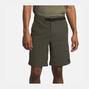 The North Face Mens 32 Green Nylon Paramount Trail Chino Shorts Adjustable Waist - Foto 1 di 15