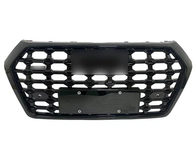 For Audi Q5 SQ5 RSQ5 Black Front Bumper Upper Grill Grille 2018 2019-2020 - Image 1 of 4