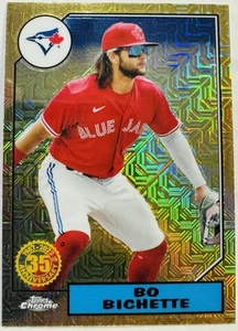 Serie 1 2022 1987 Topps cromo plata paquete Mojo Bo Bichette #T87C-69 - Imagen 1 de 2