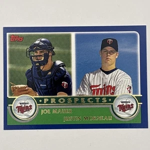 2003 Topps #680 Joe Mauer / Justin Morneau ROOKIE RC - Picture 1 of 2