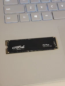 Crucial P3 Plus 4TB PCIe Gen4 3D NAND NVMe M.2 SSD up to 5000MB/s - Photo 1/6