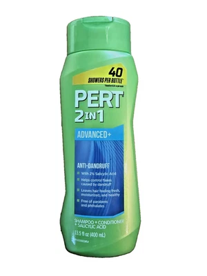 Pert Plus 2 in 1 Shampoo + Conditioner Dandruff Control+Salicylic Acid 13.5fl oz - Image 1 of 4