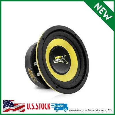 Pyle Car Mid Bass Speaker System, 5" 200W 4 Ohm Auto Mid-Bass Component Poly Woo - Image 1 of 4