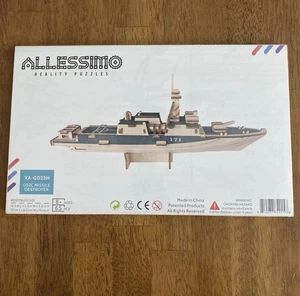 Allessimo 3D Puzzle MISSILE DESTROYER Ship Wooden Kit Reality Puzzle - Picture 1 of 3