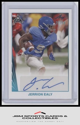 2021 Leaf Memories - 1990 Base Autos Spectrum Platinum #BA-JE1 Jerrion Ealy #/50 - Image 1 of 2