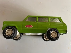 Vintage 1960s Tonka Green Jeep Station Wagon Pressed Steel Toy Truck USA  - Picture 1 of 9